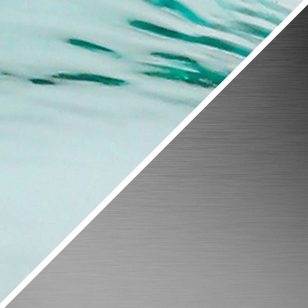 Homeroots 24" Blue Glass Gourd Table Lamp Coastal With White Drum Shade   524510