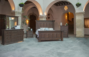 Homeroots 50" Chocolate Solid Wood Six Drawer Triple Dresser  Solid Wood 524531