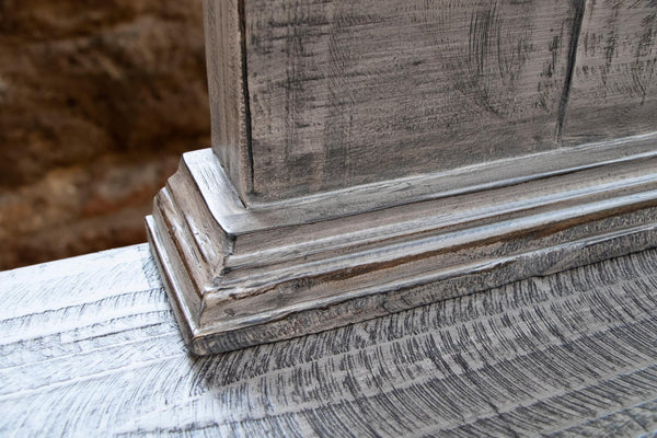 Homeroots 69" Gray Solid Wood Six Drawer Triple Dresser  Solid Wood 524544