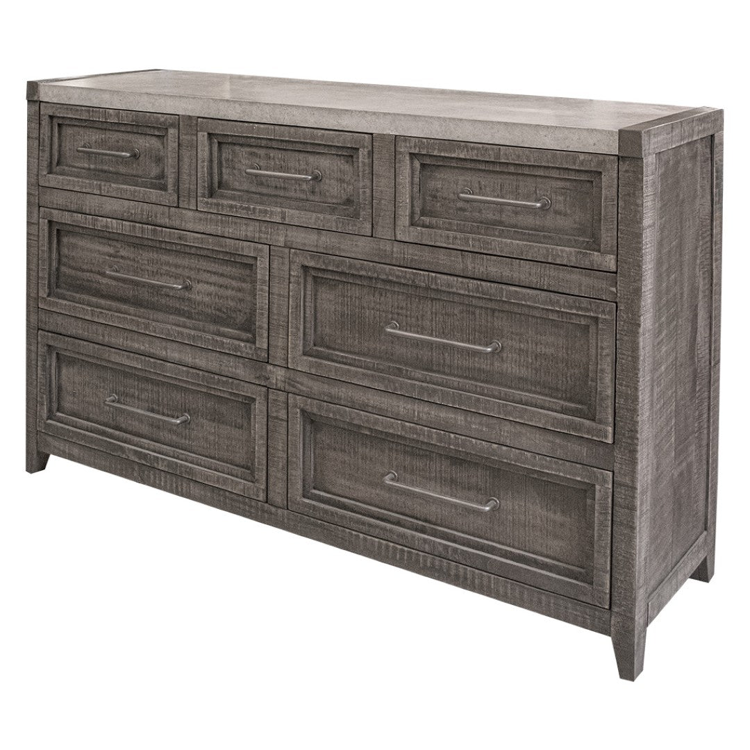 Solid Wood Seven Drawer Triple Dresser - Thumbnail 4