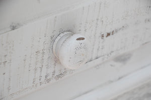 Homeroots 55" White Solid Wood Three Drawer Gentlemans Chest  Solid Wood 524565