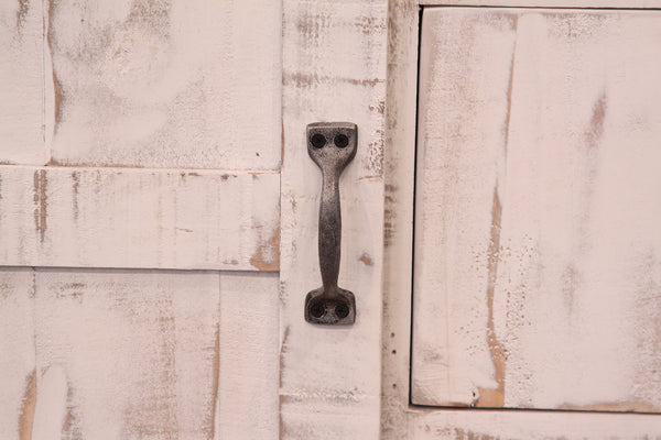 Homeroots 37" Brown And White Solid Wood Four Drawer Chest  Solid Wood 524567