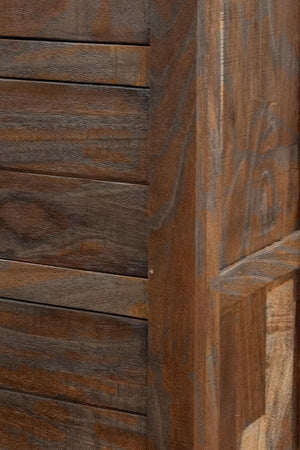 Homeroots 35" Brown Solid Wood Four Drawer Chest  Solid Wood 524571