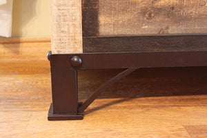 Homeroots 43" Brown Solid Wood Four Drawer Chest  Solid Wood 524576