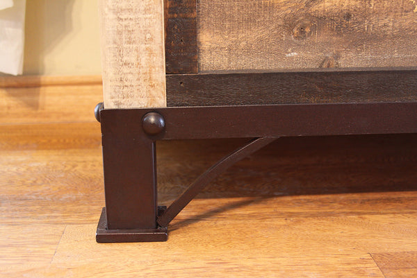 Homeroots 43" Brown Solid Wood Four Drawer Chest  Solid Wood 524576