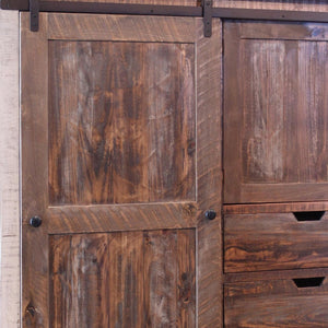 Homeroots 55" Brown Solid Wood Three Drawer Gentlemans Chest  Solid Wood 524577