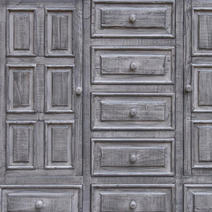 Homeroots 64" Gray Solid Wood Seven Drawer Gentlemans Chest  Solid Wood 524581