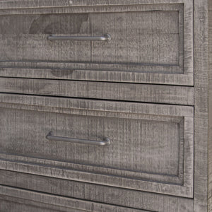 Homeroots 37" Gray Solid Wood Four Drawer Chest  Solid Wood 524583