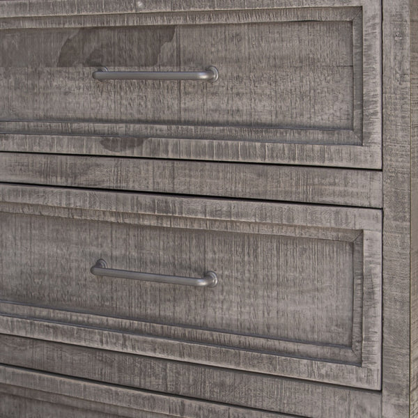 Homeroots 37" Gray Solid Wood Four Drawer Chest  Solid Wood 524583