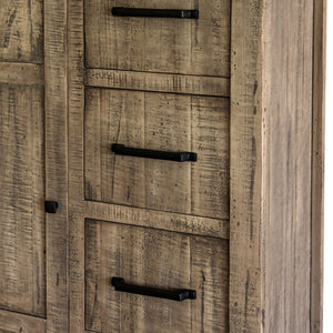 Homeroots 37" Brown Solid Wood Four Drawer Chest  Solid Wood 524592