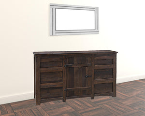 Homeroots 67" Brown Solid Wood Six Drawer Triple Dresser  Solid Wood 524602