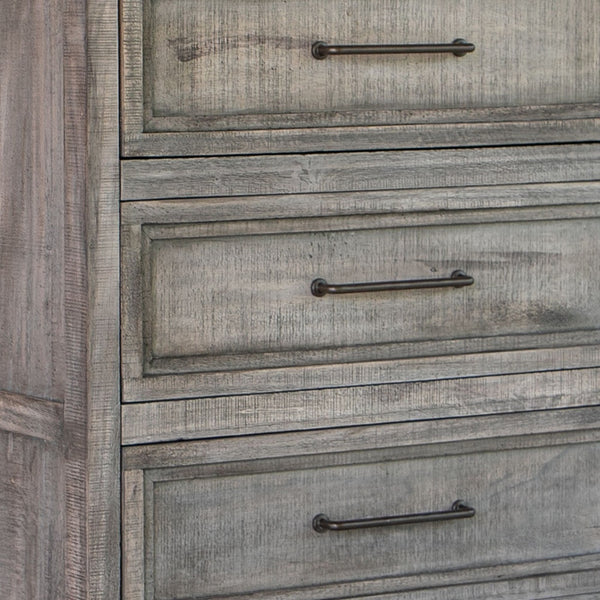 Homeroots 37" Brown Solid Wood Four Drawer Chest  Solid Wood 524617