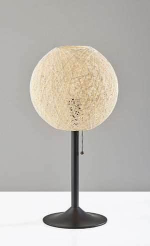 Homeroots 24" Antiqued Bronze Metal Candlestick Table Lamp With Off White Globe Shade   524635