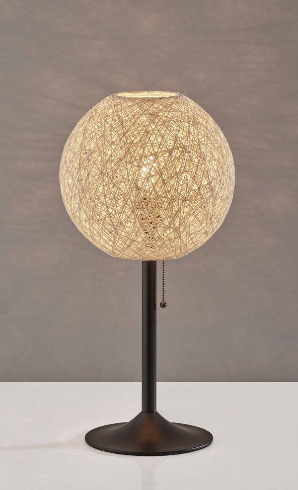 Homeroots 24" Antiqued Bronze Metal Candlestick Table Lamp With Off White Globe Shade   524635