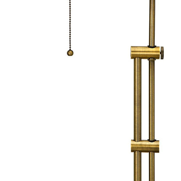 HomeRoots 26" Bronze Metal Adjustable Table Lamp - Vintage Industrial Design with Dimmable Functionality 524645