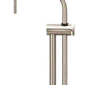 HomeRoots 26" Adjustable Nickel Table Lamp with Rectangular Shade for Modern Home Décor & Versatile Lighting 524646