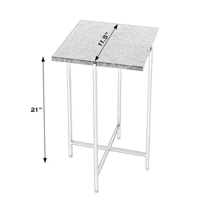 Butler Specialty Nigella Stylish Round Accent Table With Black Iron Legs, Perfect For Modern Living Spaces And Entryways Green Iron,Marble 5246475-butler