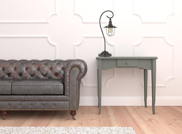 Homeroots 26" Bronze Metal Open Cage Style Table Lamp   524667