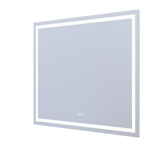 English Elm 48" X 40" Led Vanity Mirror Dual Front Back Lighting Dimmable Anti-fog Bathroom W1920P493142