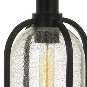 HomeRoots 27" Contemporary Brown Metal Globe Table Lamp with Eggshell Shade – Adjustable 3-Way Lighting Design 524780