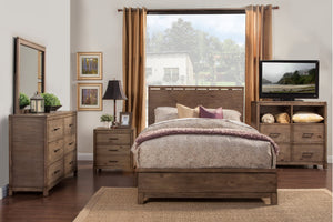 Homeroots Gray Distressed Solid Wood Queen Bed Frame - Stylish Comfort & Durable Design For Your Bedroom Oasis  Wood 524803
