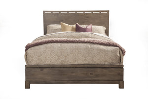 Homeroots Gray Wood King Bed Frame  Wood 524805