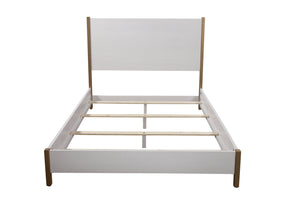 Homeroots Natural California King Bed Frame - Elegant Solid Wood & Upholstered Design For Cozy Bedrooms  Wood 524810