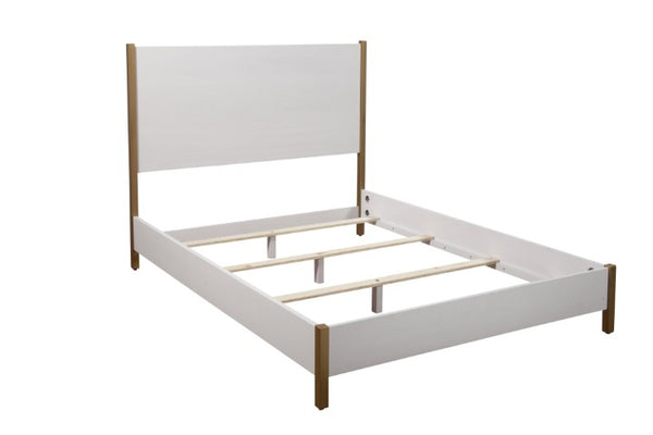 Homeroots Natural King Bed Frame – Stylish Solid Wood & Upholstered Design For Ultimate Comfort & Quality Sleep  Wood 524811