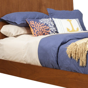 Homeroots Brown Wood California King Bed Frame  Wood 524813