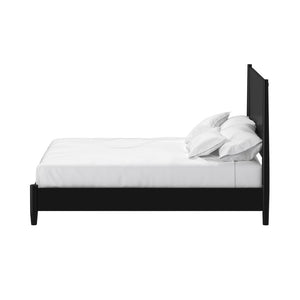 HomeRoots Black Solid Wood California King Bed Frame – Timeless Mahogany Design for Ultimate Comfort & Style 524816
