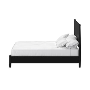 Homeroots Black Wood King Bed Frame  Wood 524817