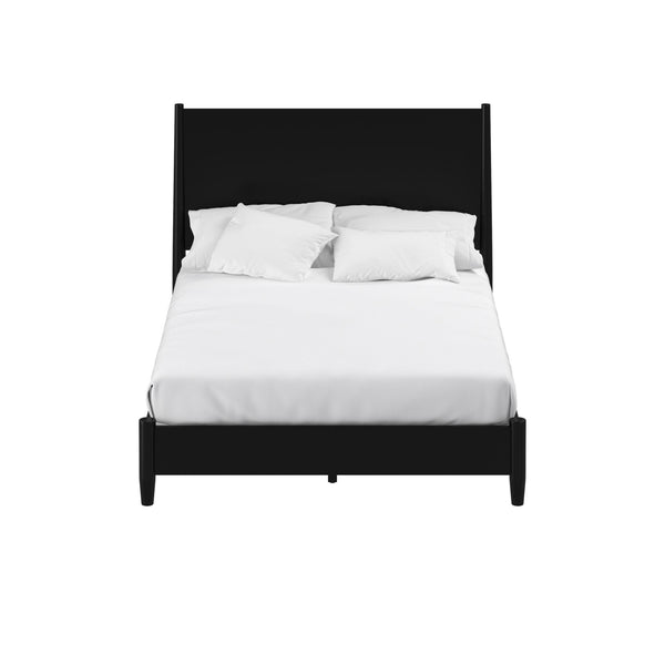 Homeroots Black Wood King Bed Frame  Wood 524817