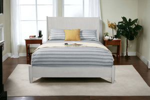 Homeroots Gray Wood King Bed Frame  Wood 524820