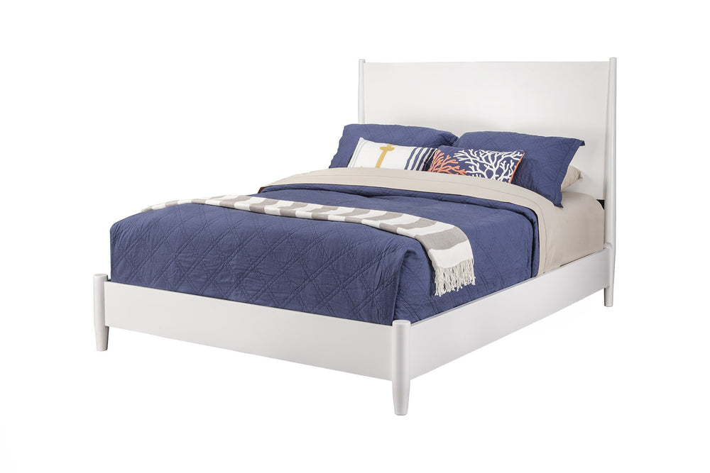 Homeroots White Wood California King Bed Frame  Wood 524822