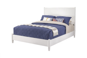 Homeroots White Wood King Bed Frame  Wood 524823