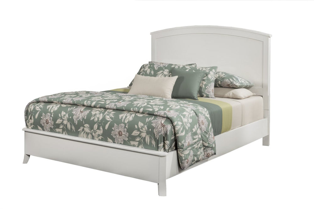 Homeroots White Solid Wood California King Bed Frame - Stylish Comfort For A Cozy And Inviting Bedroom Retreat  Wood 524827