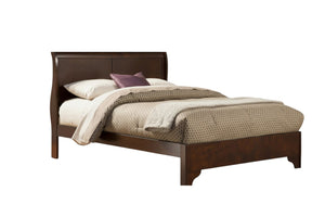 HomeRoots Brown Wood California King Bed Frame - Elegant Design, Durable Construction, Complete Your Bedroom Oasis! 524835