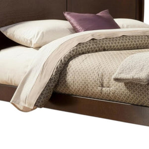 HomeRoots Brown Wood Full Bed Frame - Timeless Design with Durable Support for a Cozy and Inviting Bedroom 524837