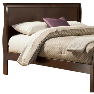HomeRoots Brown Wood Full Bed Frame - Timeless Design with Durable Support for a Cozy and Inviting Bedroom 524837