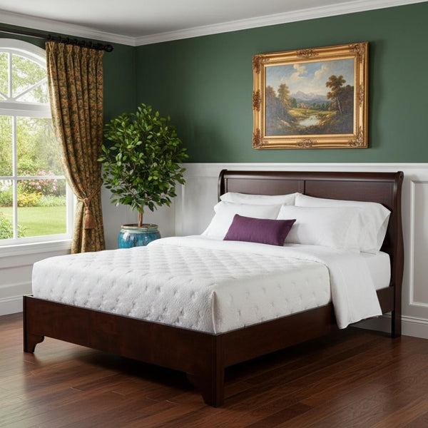 HomeRoots Brown Wood Full Bed Frame - Timeless Design with Durable Support for a Cozy and Inviting Bedroom 524837