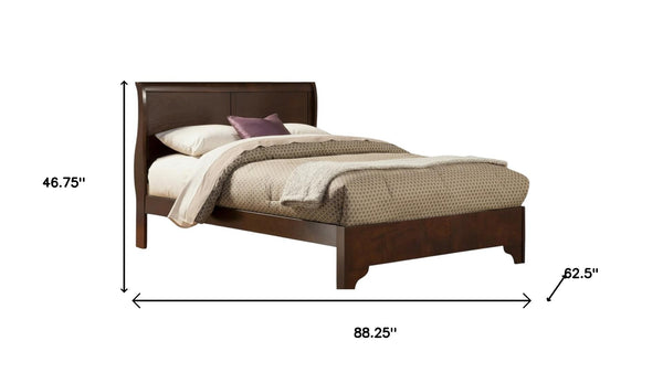 HomeRoots Brown Wood Queen Bed Frame – Elegant Design, Durable Construction, Perfect for Cozy Bedroom Retreats! 524838