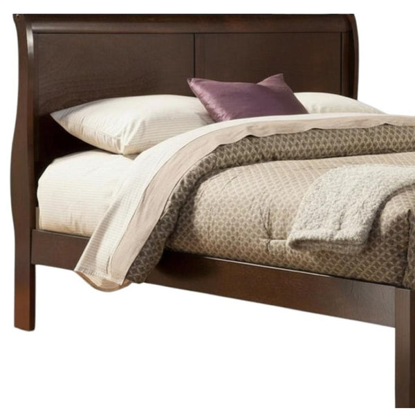 HomeRoots Brown Wood Queen Bed Frame – Elegant Design, Durable Construction, Perfect for Cozy Bedroom Retreats! 524838