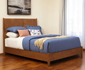 Homeroots Brown Solid Wood Full Bed Frame - Mid-century Style For A Cozy And Stylish Bedroom Retreat  Wood 524840