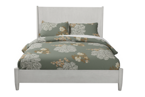Homeroots Gray Solid Wood Full Bed Frame - Mid-century Inspired Design For A Stylish And Cozy Bedroom Retreat  Wood 524842