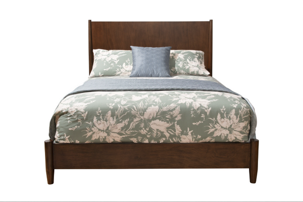 Homeroots Brown Solid Wood Full Bed Frame - Mid-century Style For A Cozy And Stylish Bedroom Retreat  Wood 524844