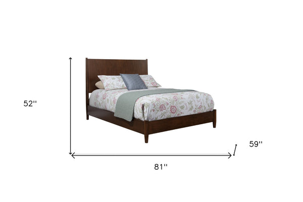 Homeroots Brown Solid Wood Full Bed Frame - Mid-century Style For A Cozy And Stylish Bedroom Retreat  Wood 524844