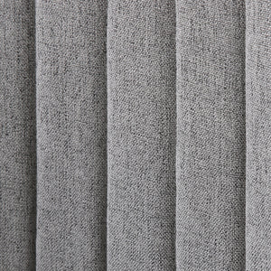 Homeroots 23" Gray Fabric And Natural Swivel Arm Chair   524856