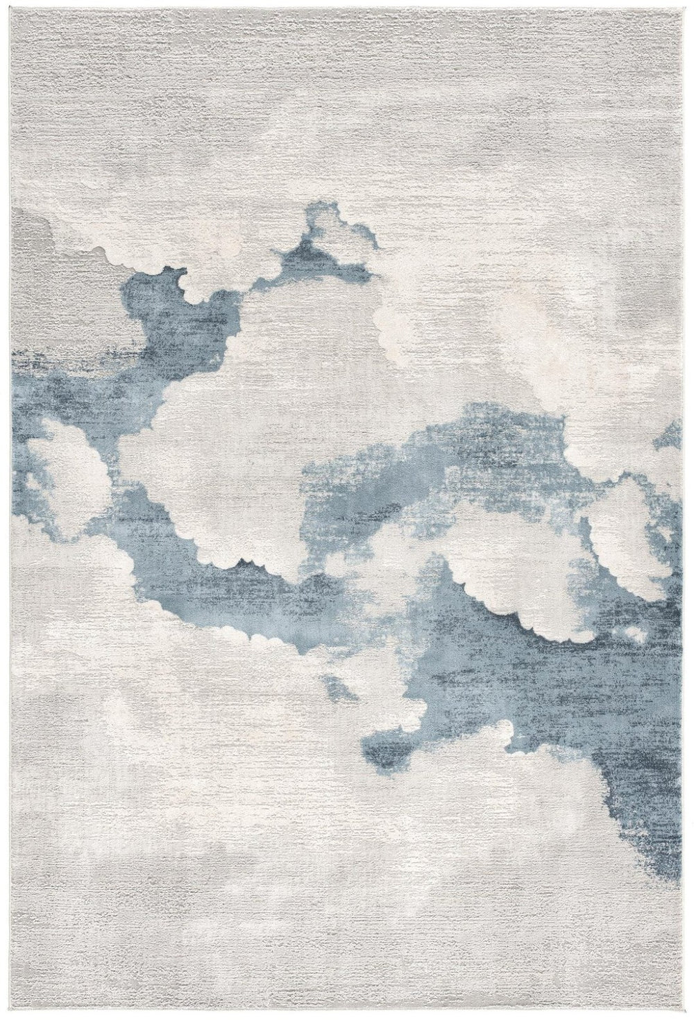 HomeRoots 10' Blue and Gray Abstract Washable Rug for Stylish Hallways, Durable Comfort, and Easy Maintenance 8' Runner 524893