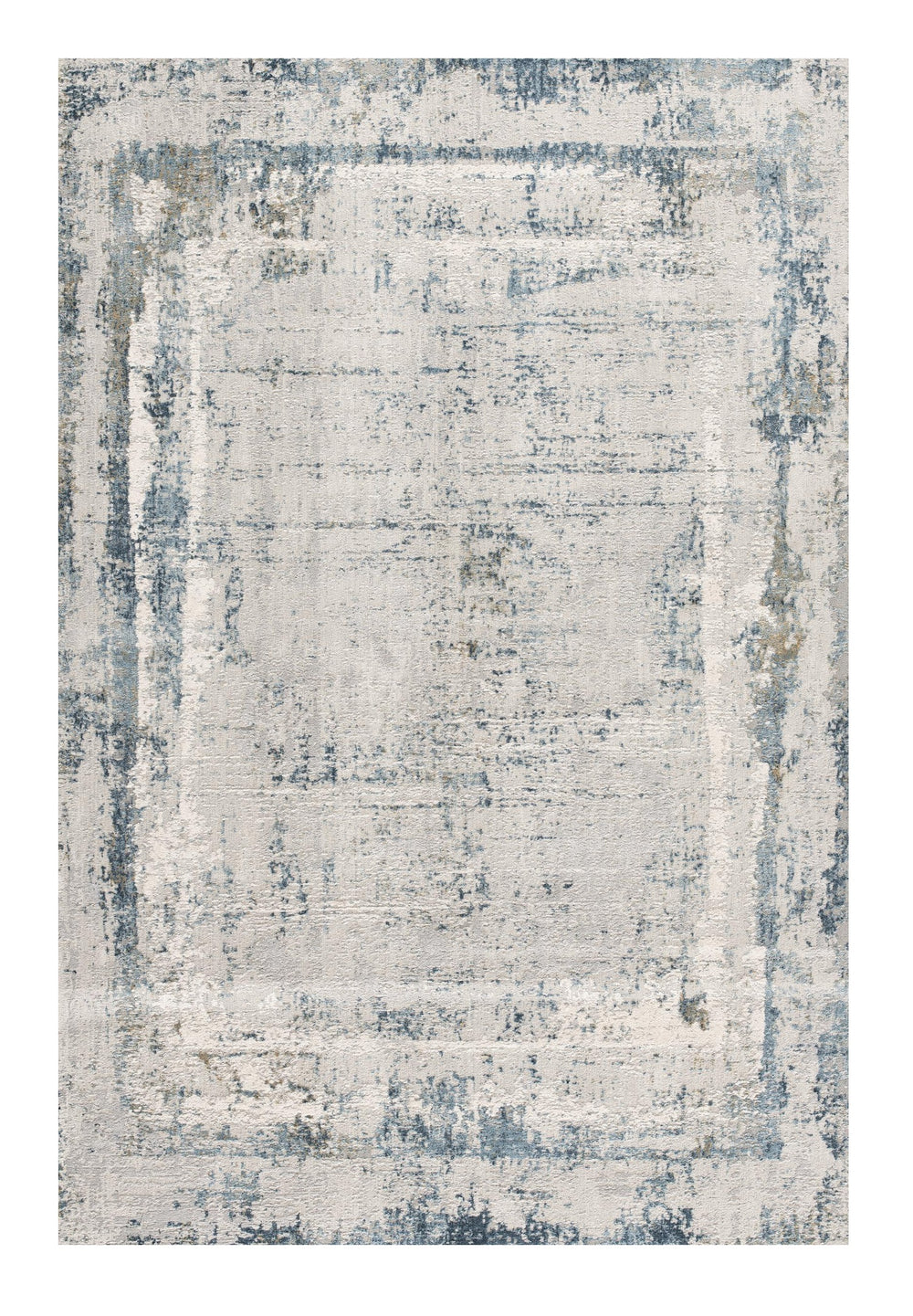 Homeroots 13' Gray And Ivory Abstract Distressed Runner Rug  Polyester 524900