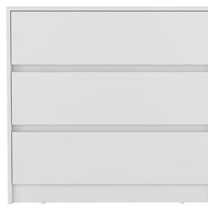 Homeroots 33" White Three Drawer Dresser  Manufactured Wood 524955